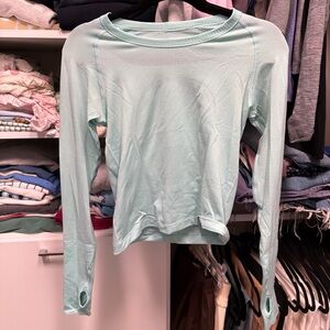 lululemon athletica Light Mint Long-Sleeve Performance Tee